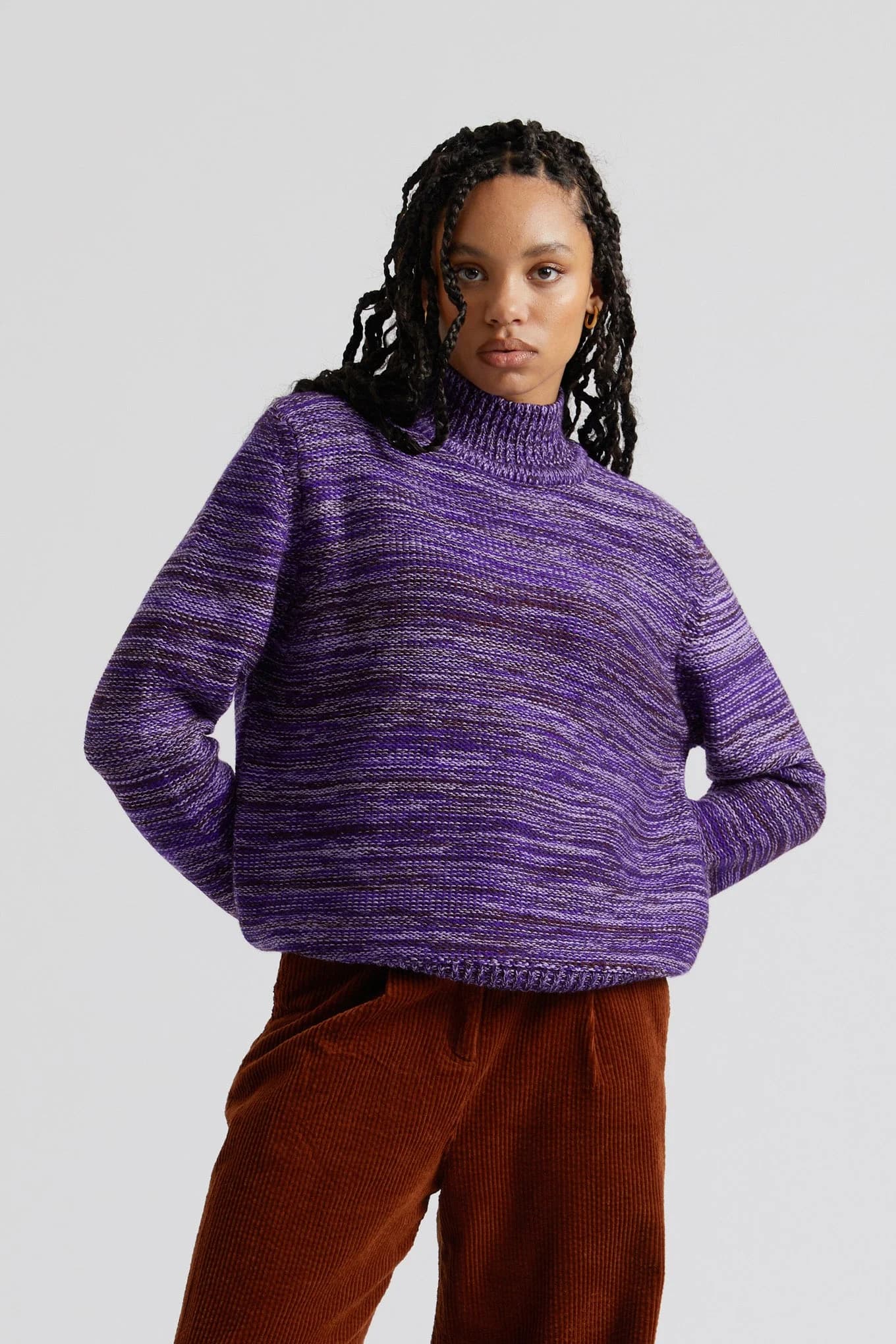 AMANDA Fine Merino Wool Jumper - Lavender