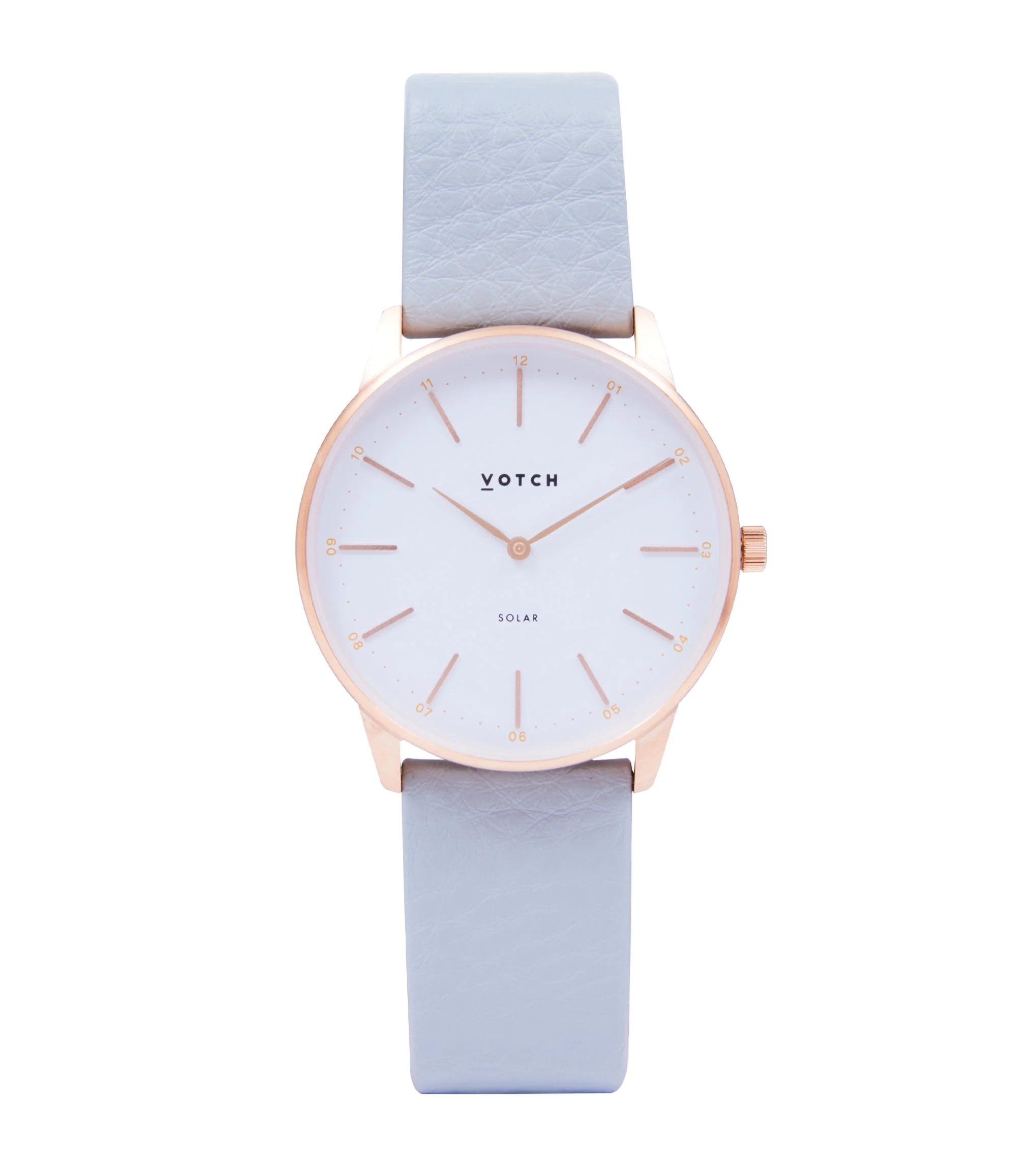 Rose Gold & Dove Grey Watch | Solar Classic
