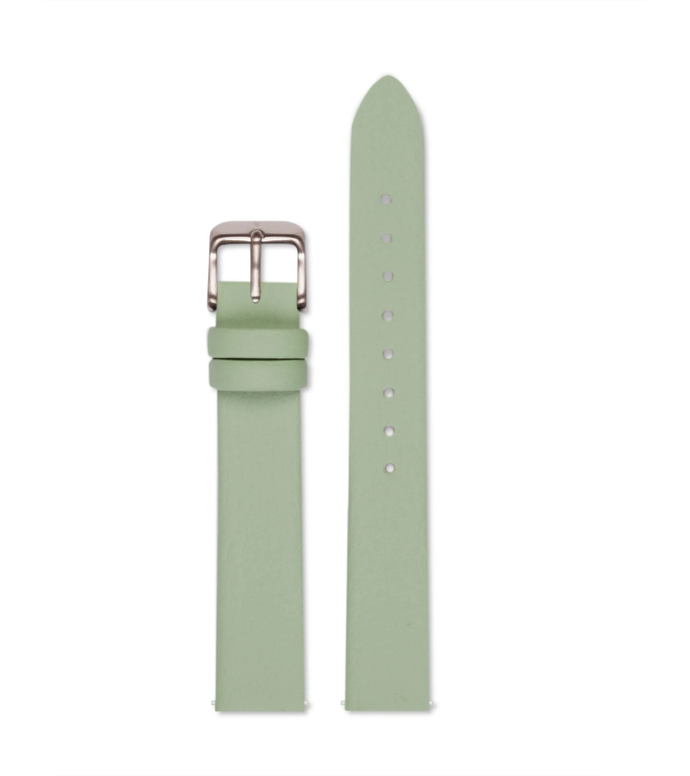 Sage with brushed silver buckle | 16mm