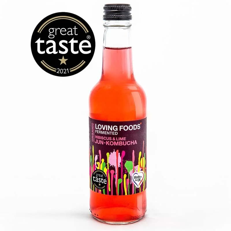 Organic Jun-Kombucha - Hibiscus + Lime