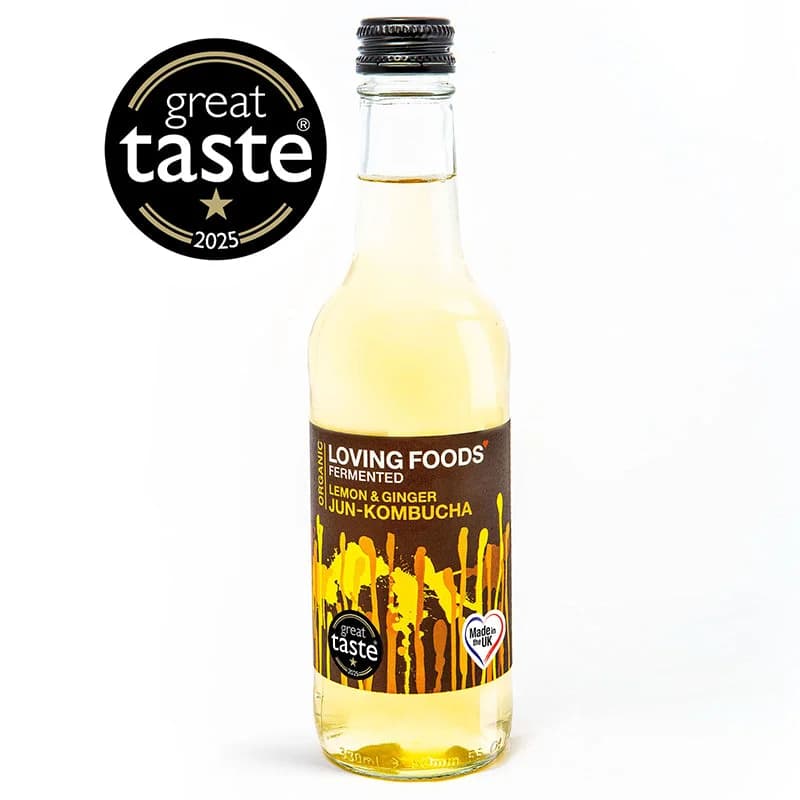 Organic Jun-Kombucha - Lemon + Ginger