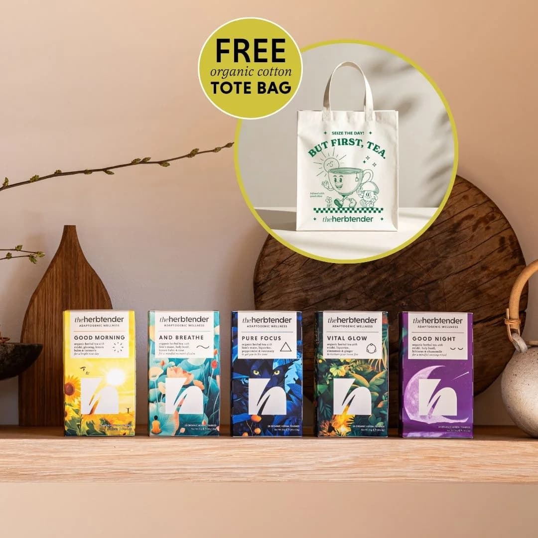 Organic Herbal Tea Set with a Free Tote