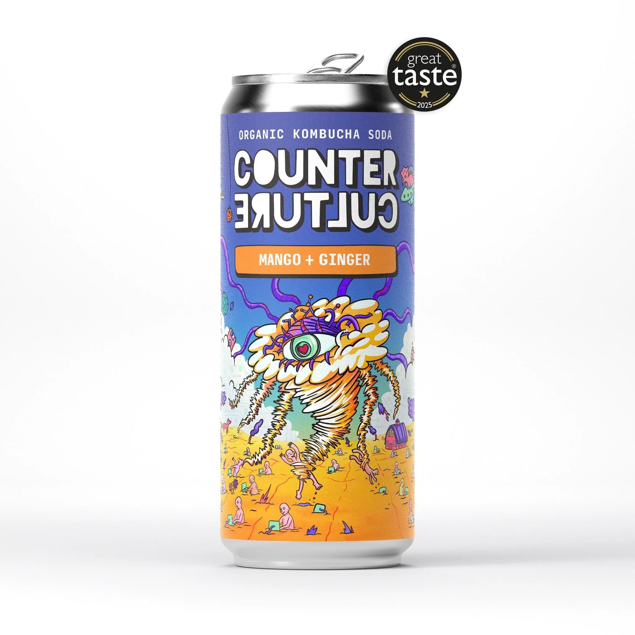 Counter Culture - Mango + Ginger Organic Kombucha Soda 330ml