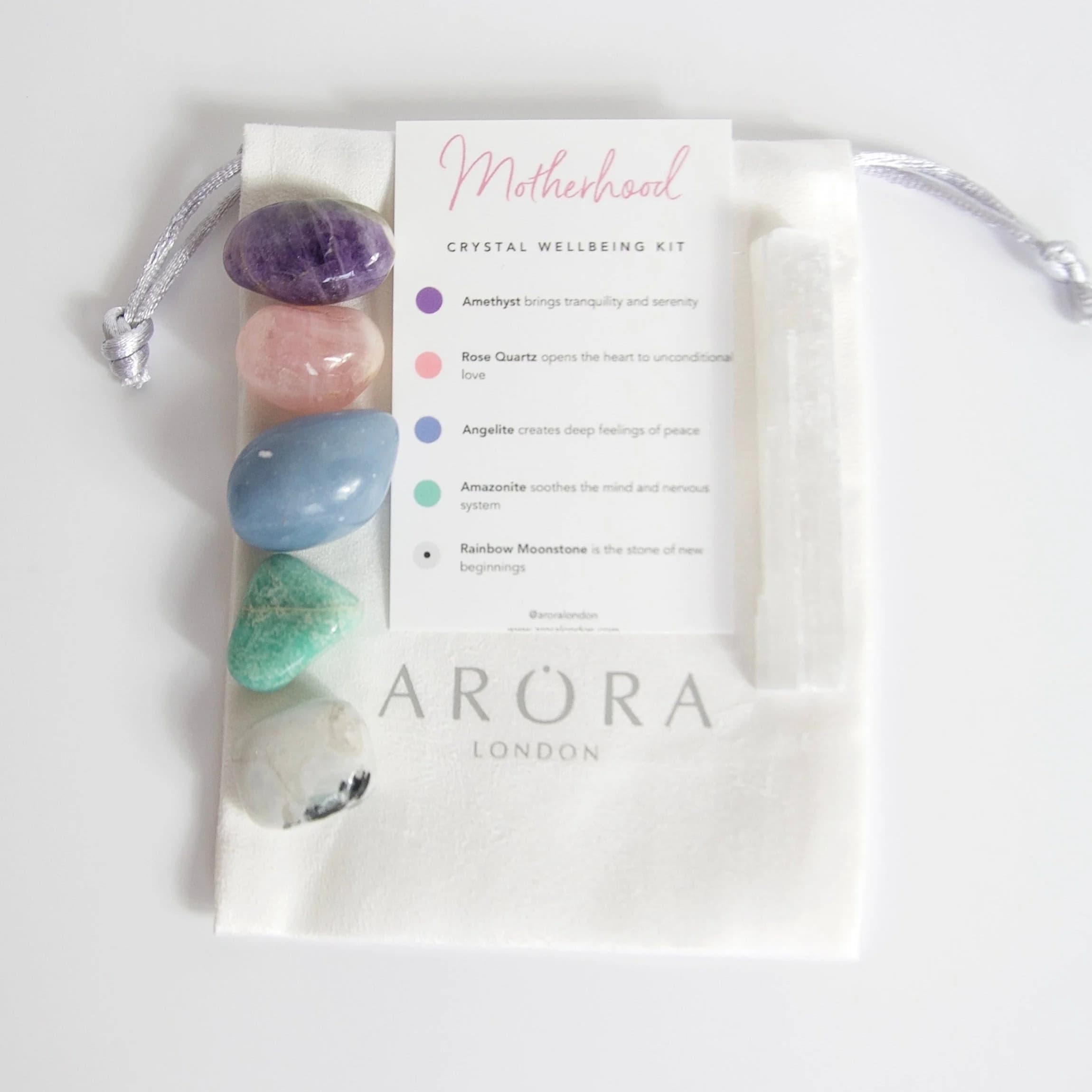Motherhood Crystal Wellbeing Kit for New Mums, Mums-to-Be and Mothers Everywhere